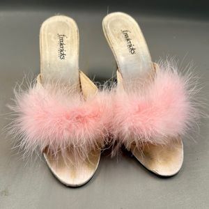 Fredericks of Hollywood Slip on pink heels size 6